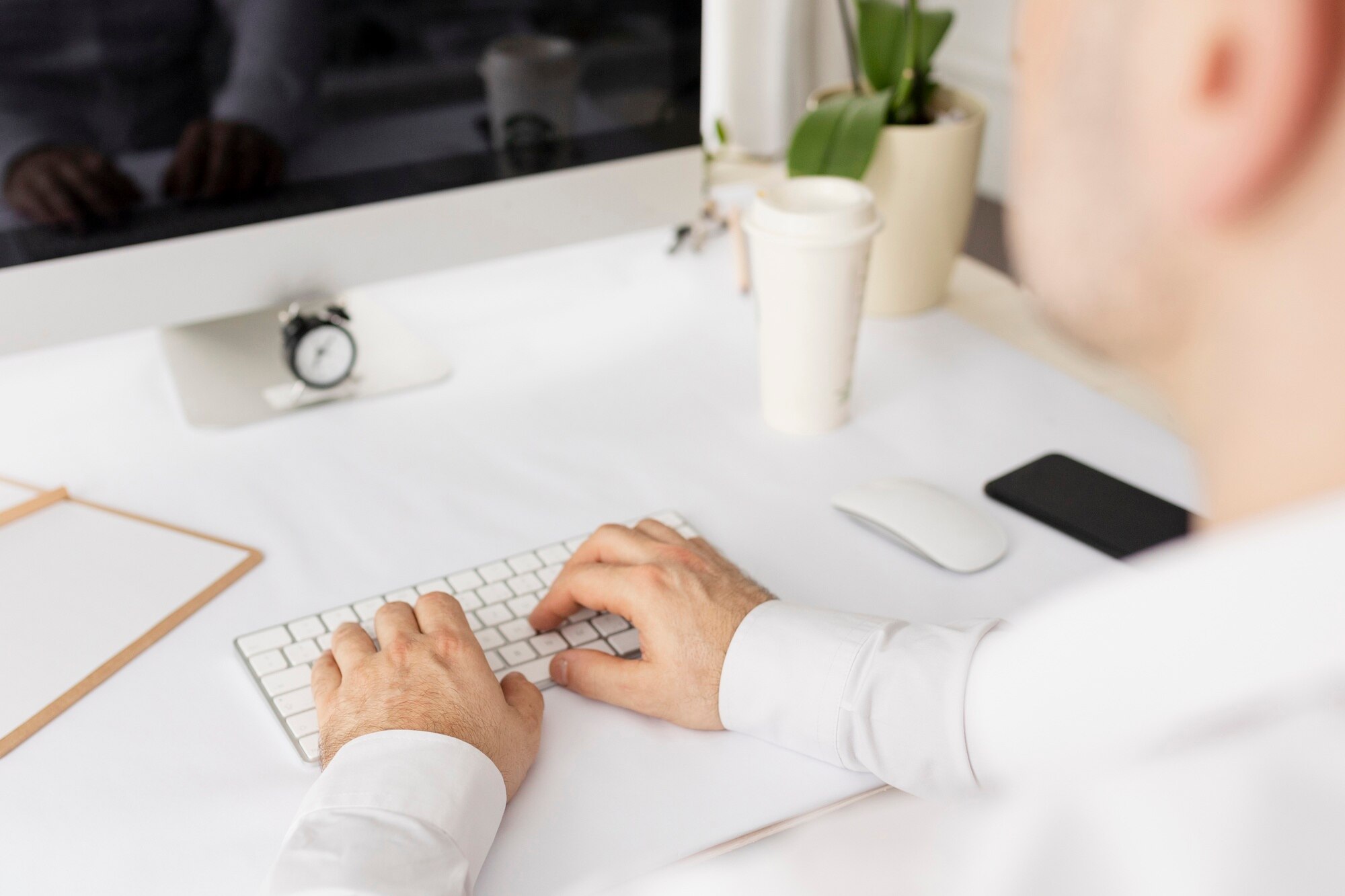 Dettaglio lavoro al computer